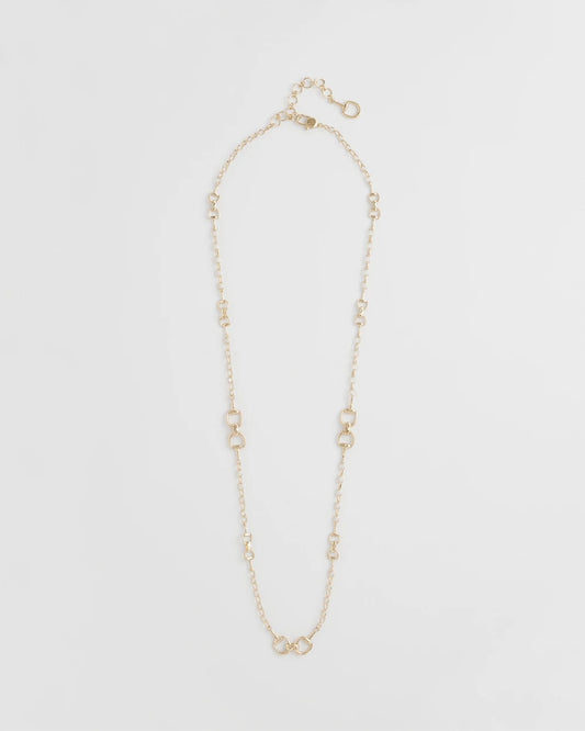Equestrian Horsebit Long Link Necklace