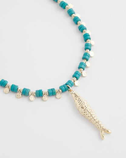 Turquoise Bead Necklace