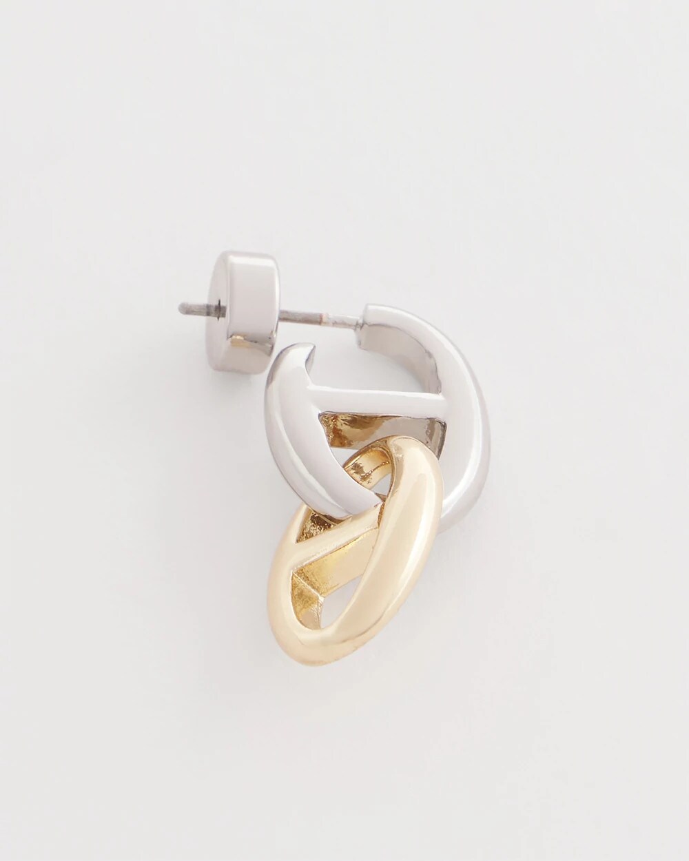 Mixed Metal Link Earrings
