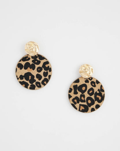 Round Haircalf Earrings