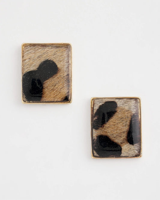 Chico's Originals Animal Square Stud Earrings