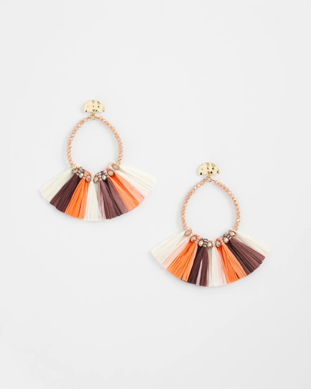 No Droop® Raffia Seed Bead Earrings