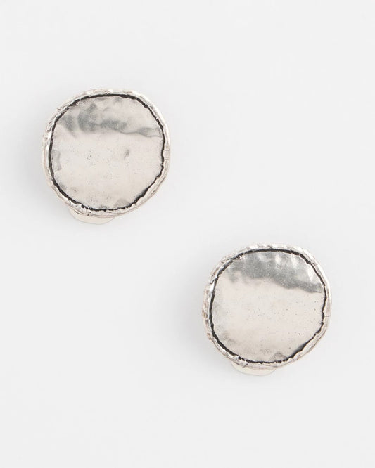 No Droop™ Silver Tone Clip-On Earrings