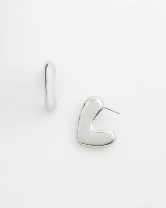 No Droop® Silver Tone Mini Hoops