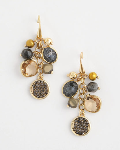 Galaxy Cluster Drop Earrings