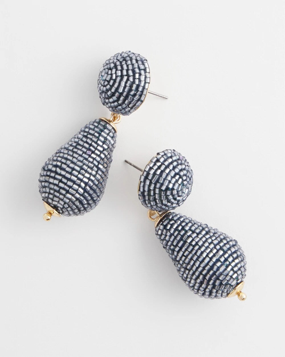 Wrapped Teardrop Post Earrings