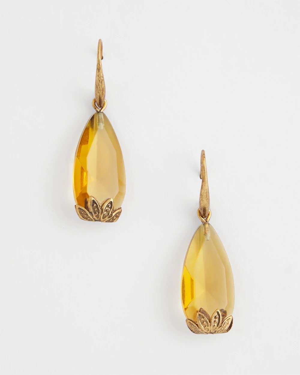 Neutral Stone Drop Earrings