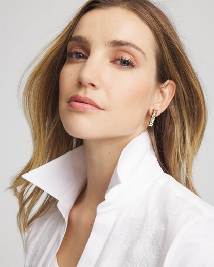Ash Gold Collection Square Drop Earrings