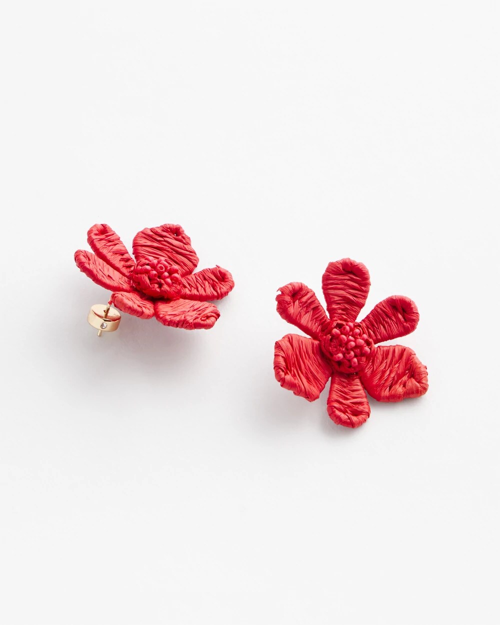 No Droop™ Coral Floral Stud Earrings