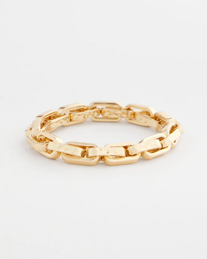 Gold Link Stretch Bracelet