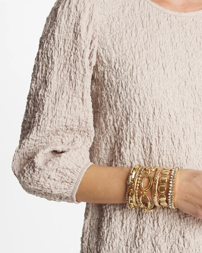 Gold Link Stretch Bracelet