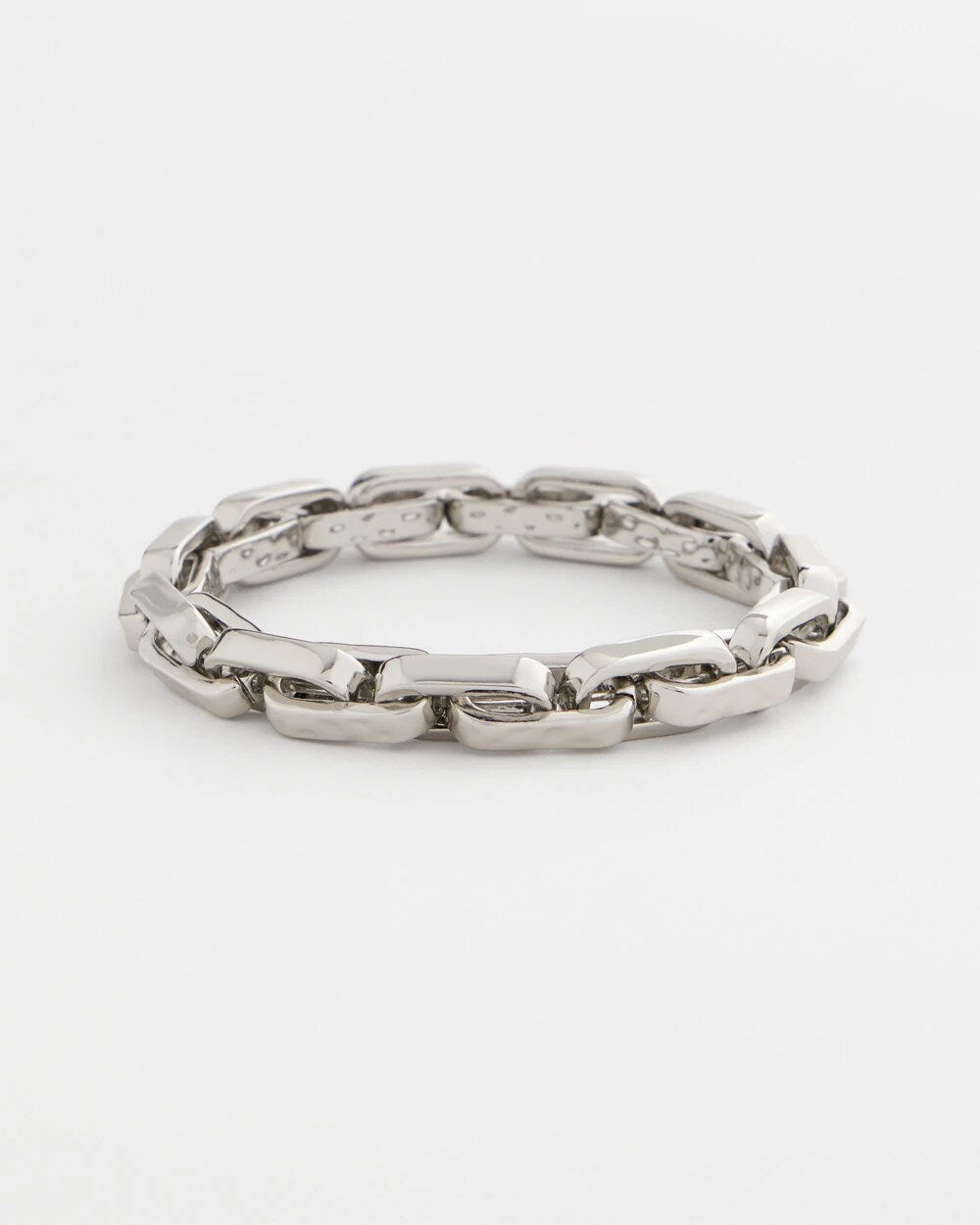 Silver Link Stretch Bracelet