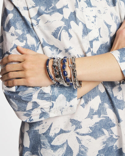 Silver Link Stretch Bracelet
