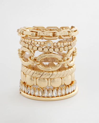 Textured Circle Stretch Bracelet