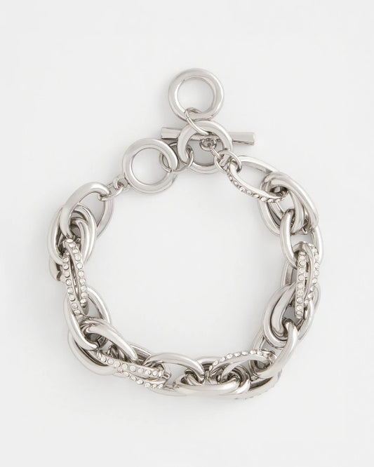 Pave Link Toggle Bracelet