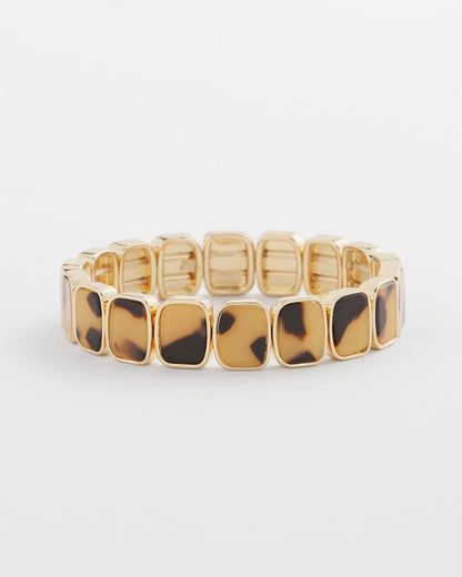 Tortoise Square Stretch Bracelet