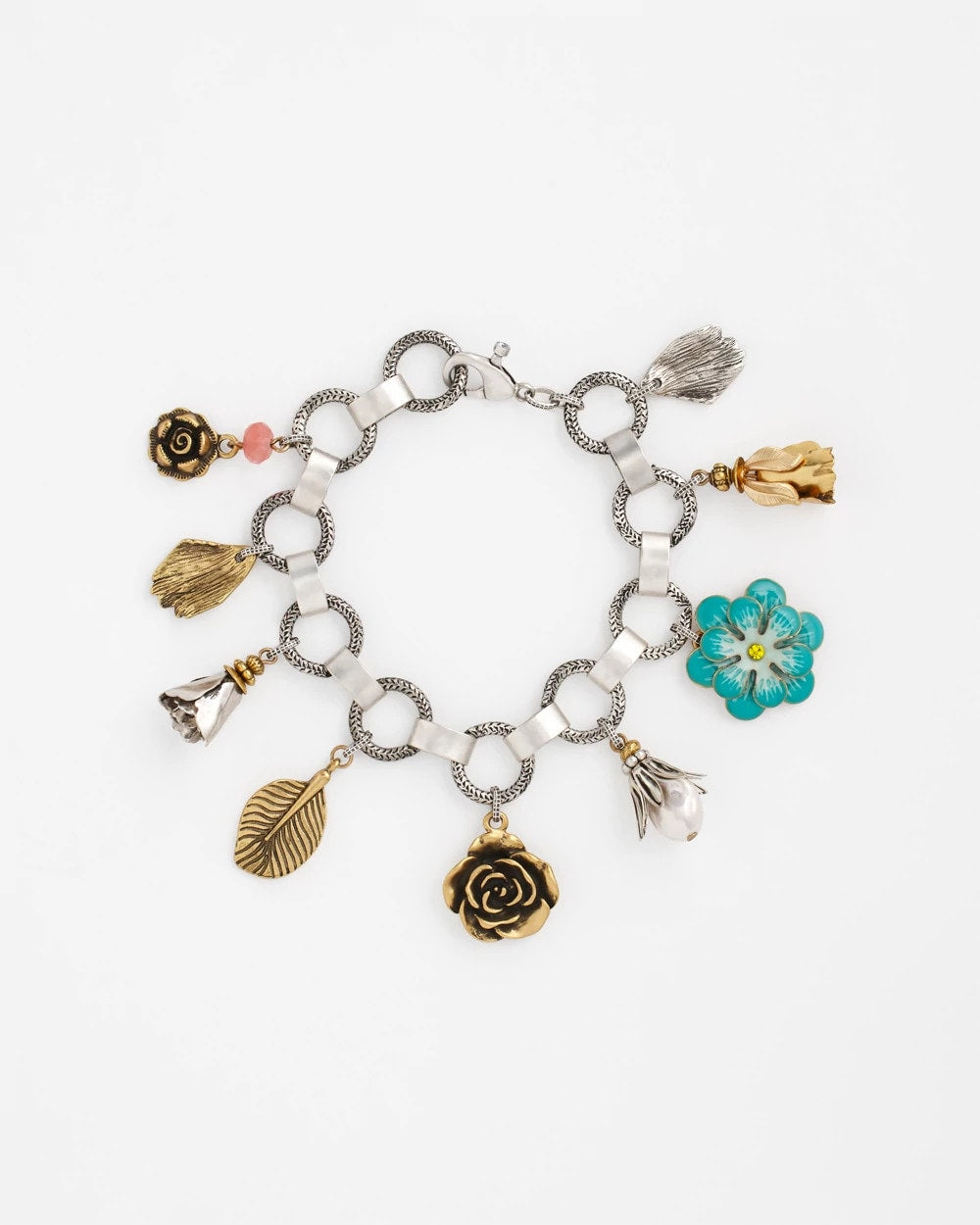 Spring Flower Charm Bracelet