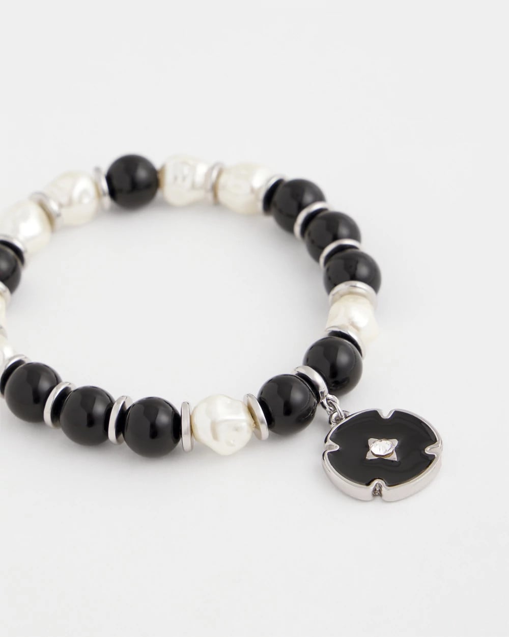 Beaded Stretch Charm Bracelet