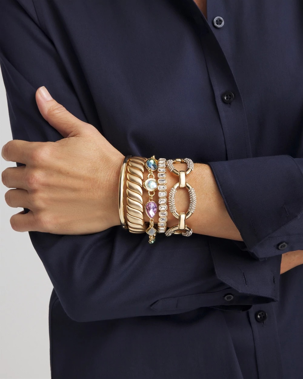 Matte Twist Stretch Bracelet