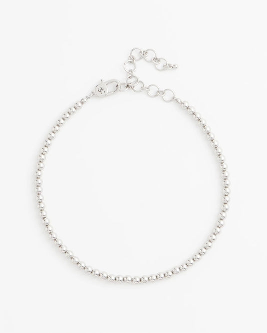 Silvertone Beaded Necklace