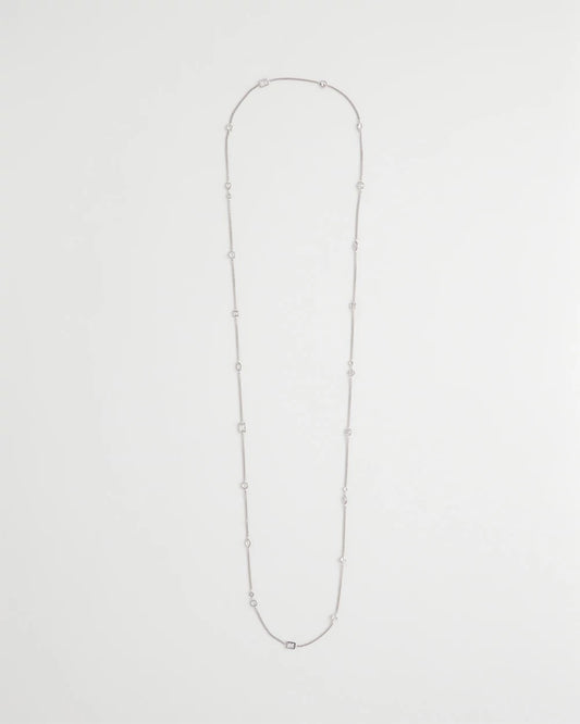 Fine Crystal Long Chain Necklace