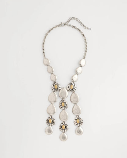 Island Metal Linear Necklace