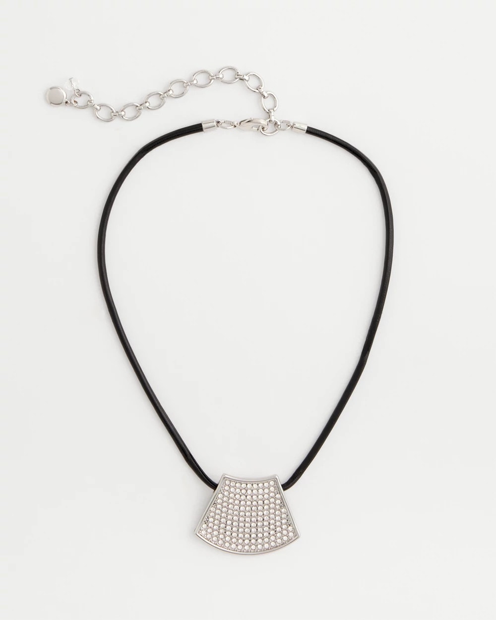 Silver Glitz Pendant Necklace