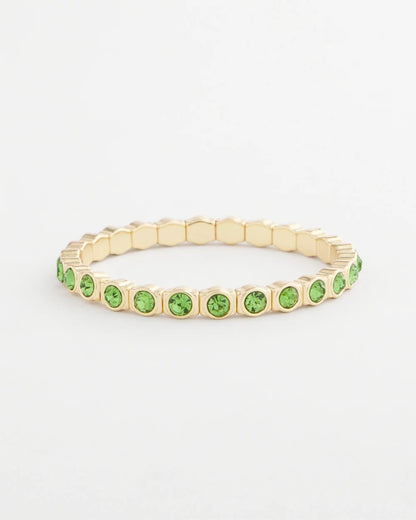 Small Faceted Stretch Bracelet