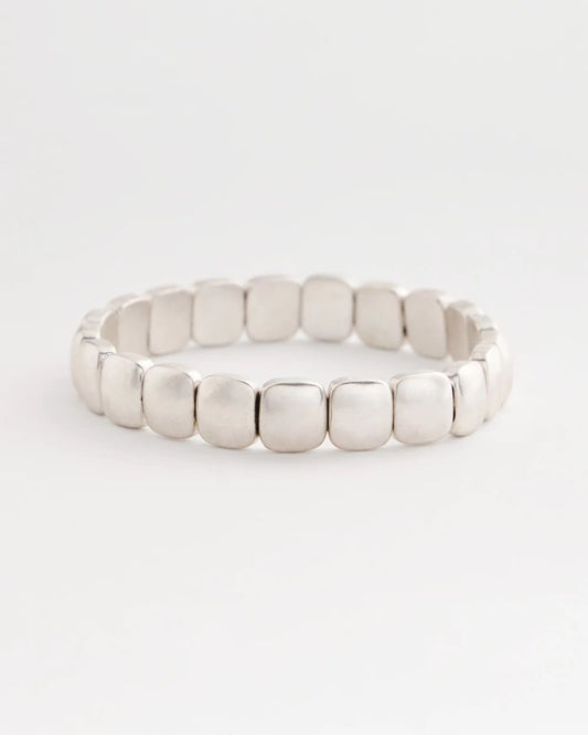 Silvertone Stretch Bracelet