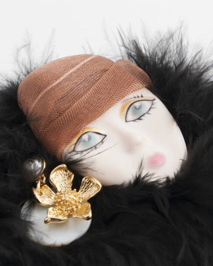 Feathered Lady Brooch