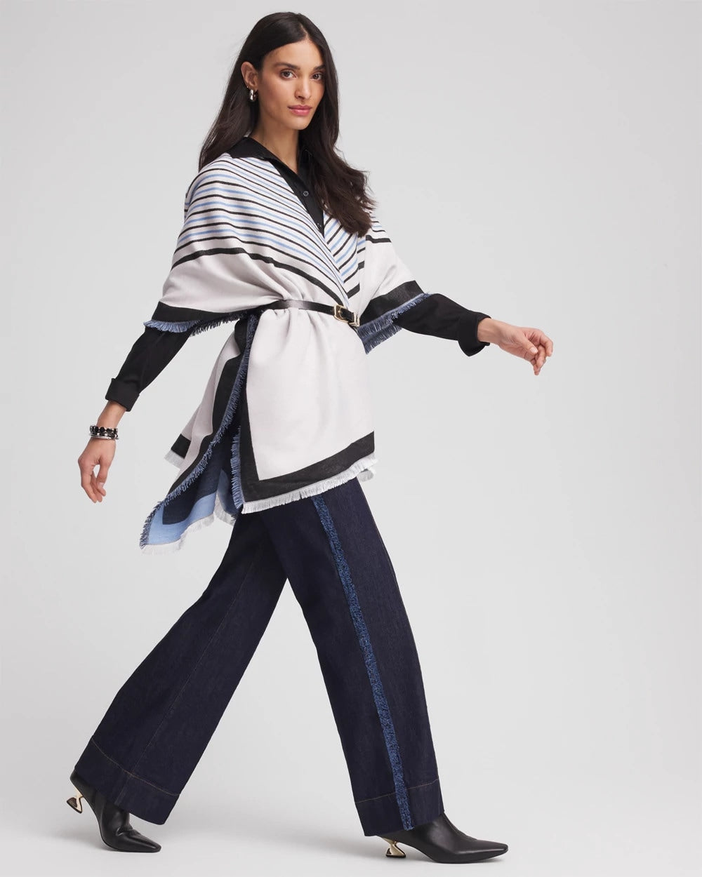 Woven Reversible Ruana