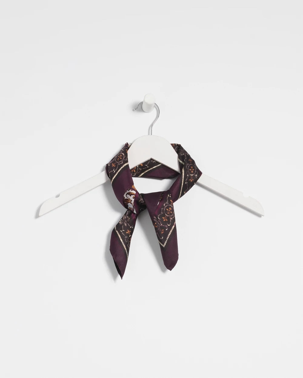Frosty Floral Square Neckerchief Scarf