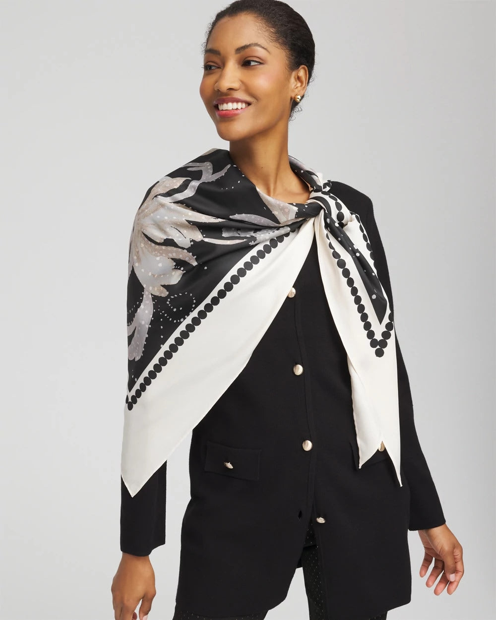 Printed Triangle Neckerchief Scarf