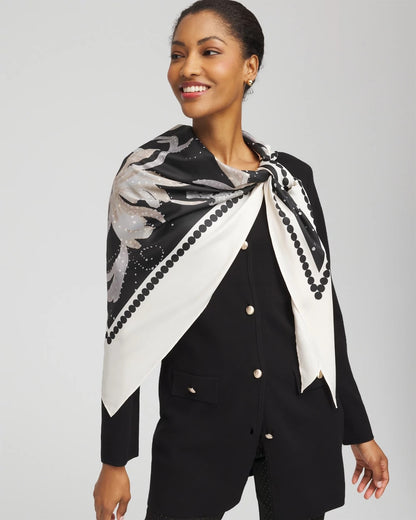 Printed Triangle Neckerchief Scarf