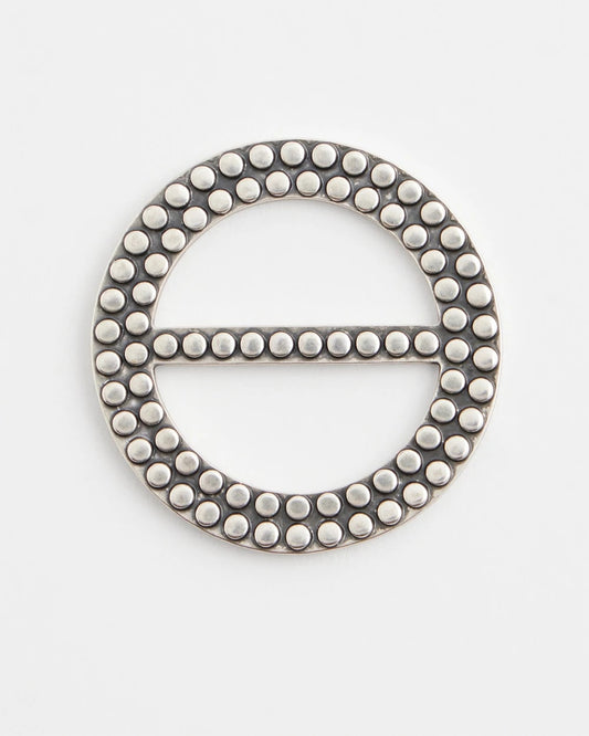Silvertone Scarf Ring