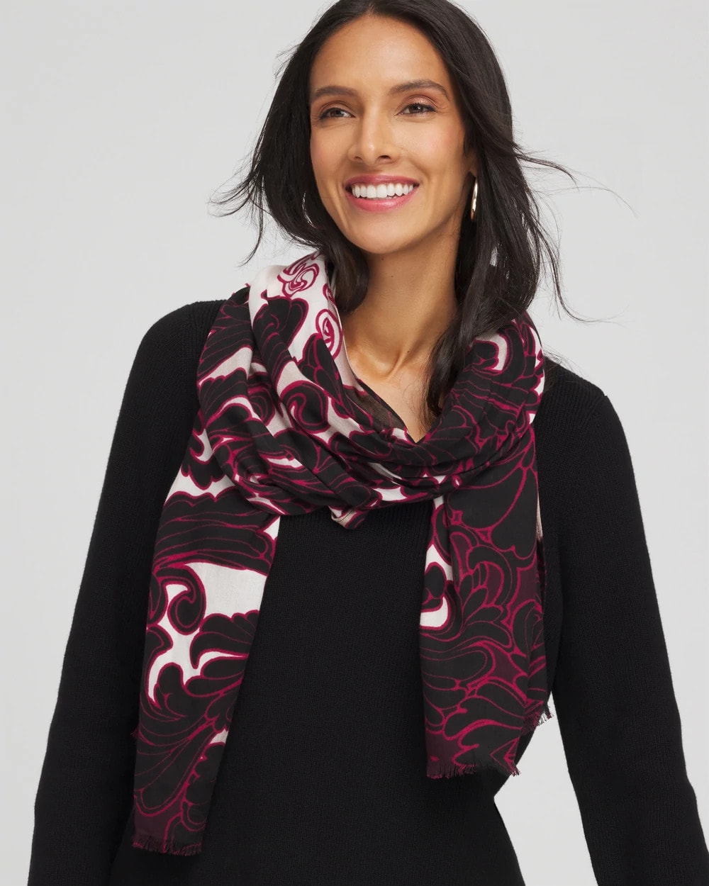 Maude Medallion Oblong Scarf