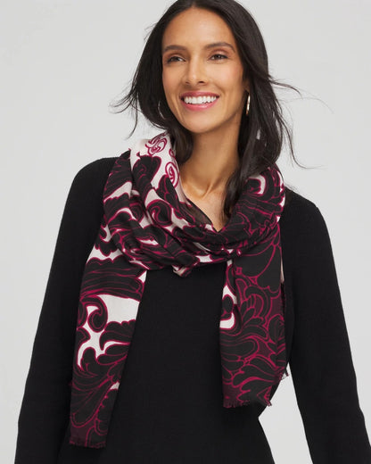 Maude Medallion Oblong Scarf
