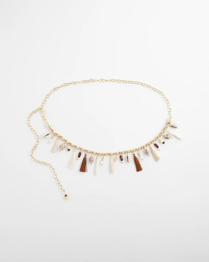 Novelty Beaded Chain Belt