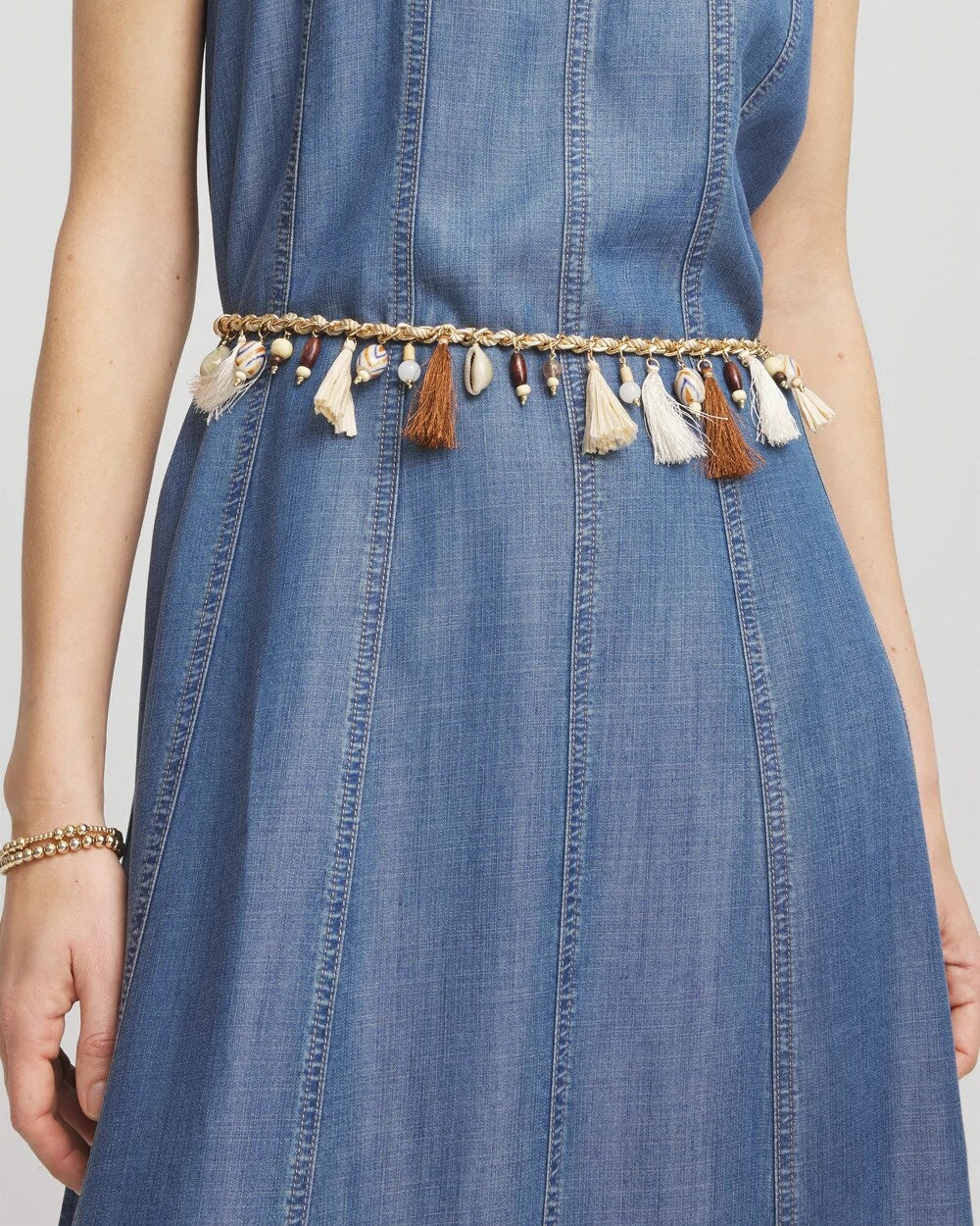 Novelty Beaded Chain Belt