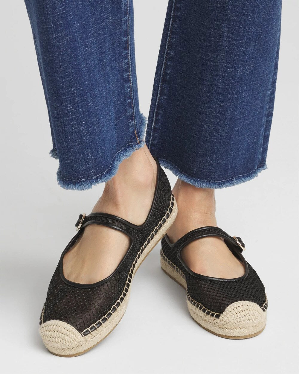 Eliana Mesh Mary Jane Espadrille