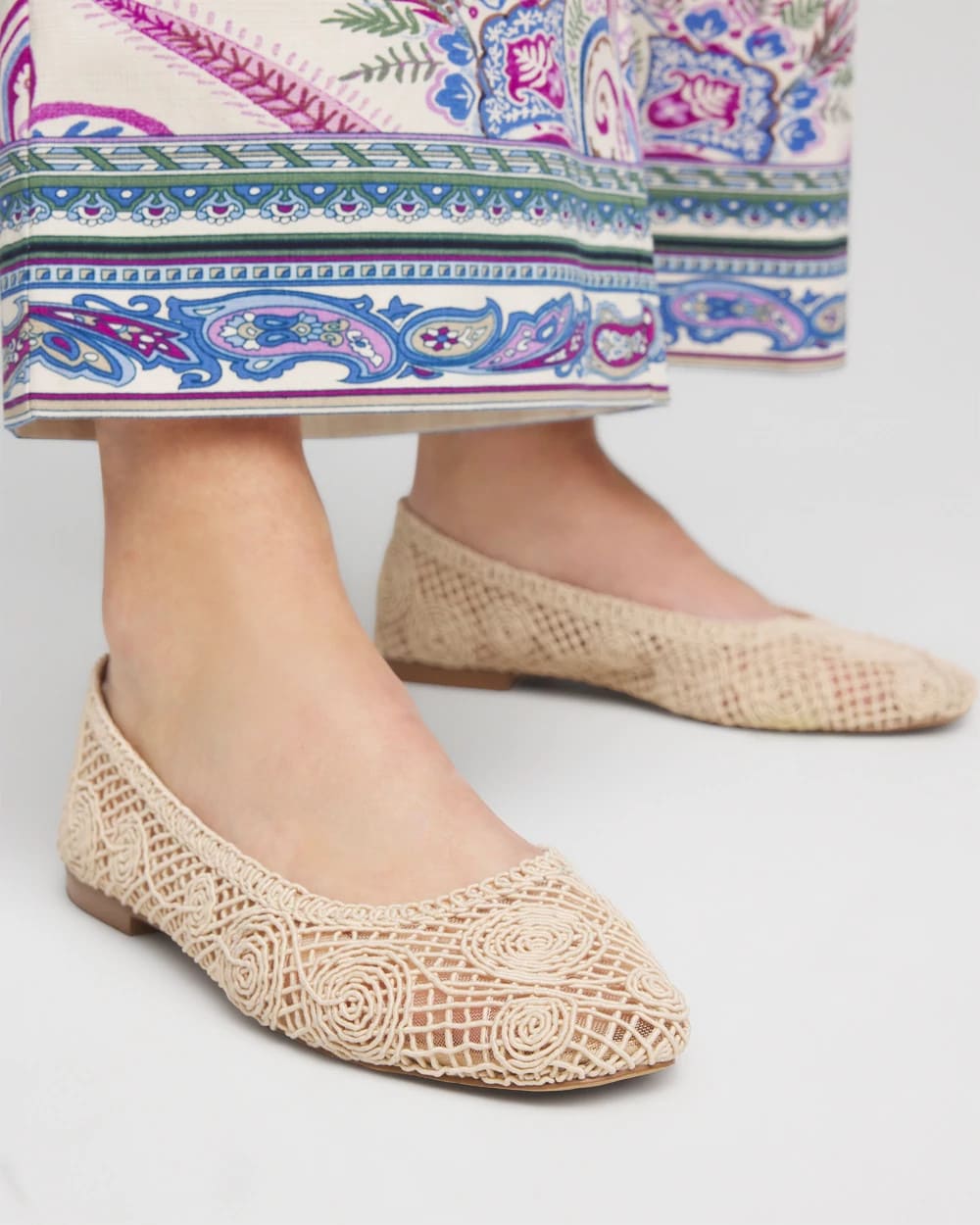Cora Raffia Flats