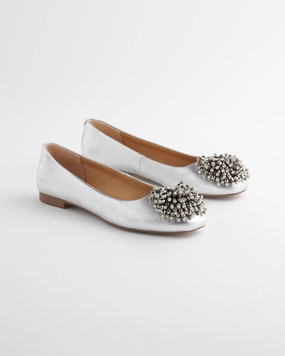 Omega Beaded Ballet Flats