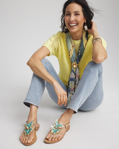 Butterfly T-Strap Sandal
