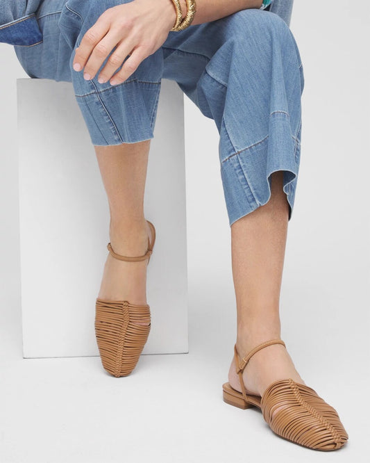 Woven Slingback Sandals