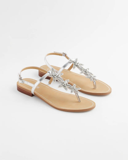 Beach Starfish T-Strap Sandals