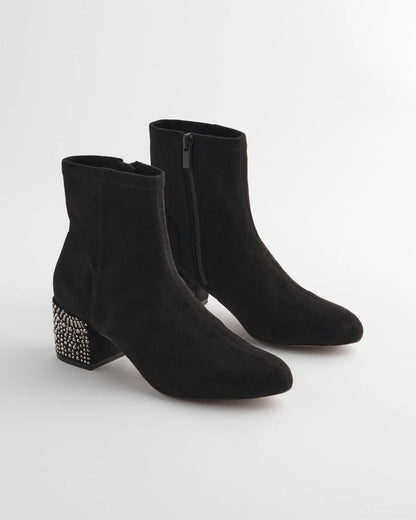 Embellished Destiny Art Deco Boot Heels