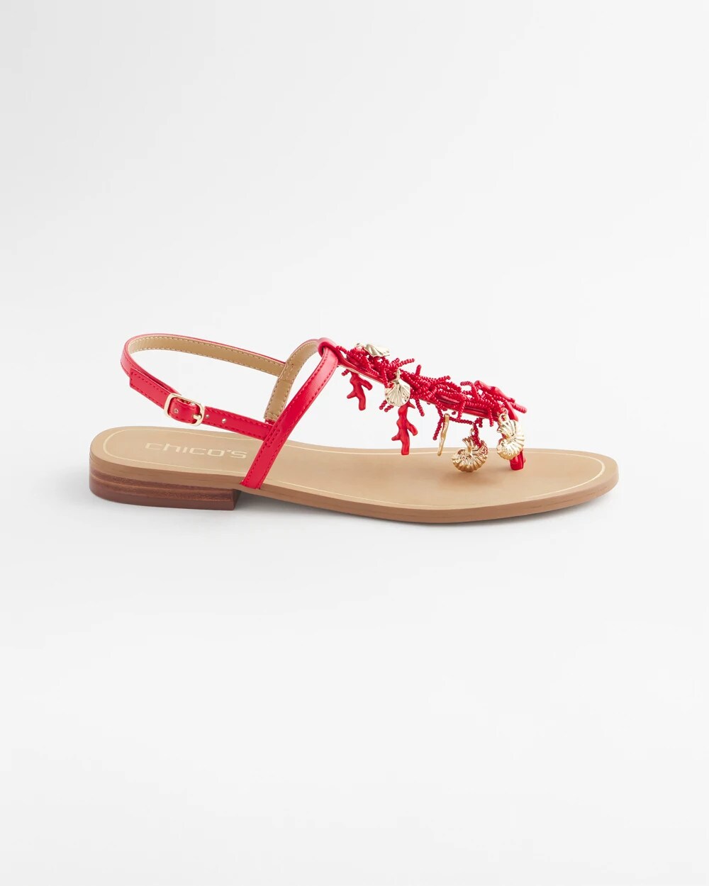 Coral Beach T-Strap Sandals
