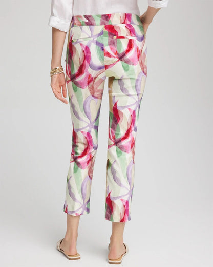 Petite Brigitte™ Slub Slim Cropped Pants