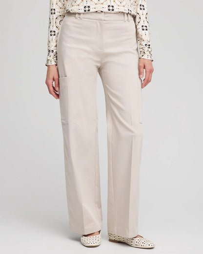 Petite Sateen Cargo Pants