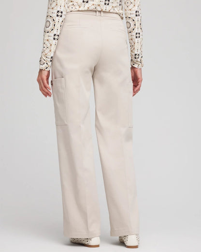 Petite Sateen Cargo Pants